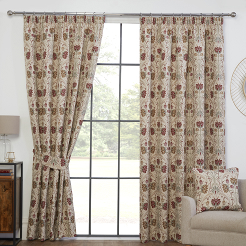 Aylesbury Pencil Pleat, Natural - Ready Made Curtains - Image 3